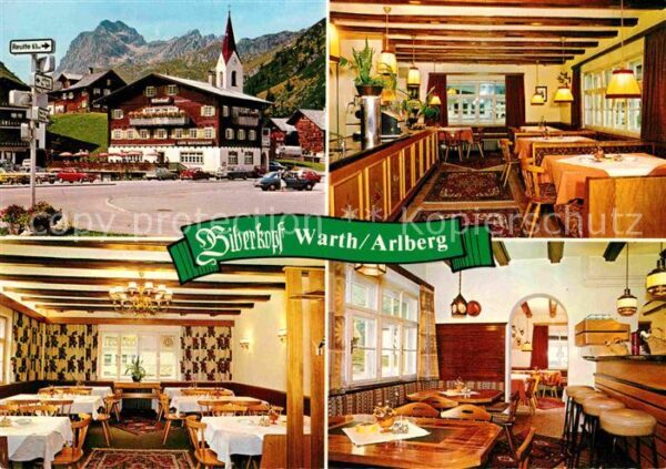 Warth Vorarlberg Berghotel Restaurant Cafe Biberkopf Ort