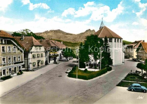 Bodenmais Ortsmotiv mit Kirche Luftkurort Bayeris