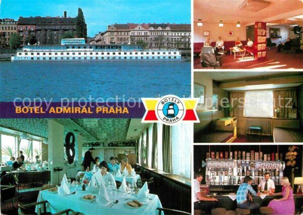 Praha Prahy Prague Botel Admiral Hotel Restaurant auf dem
