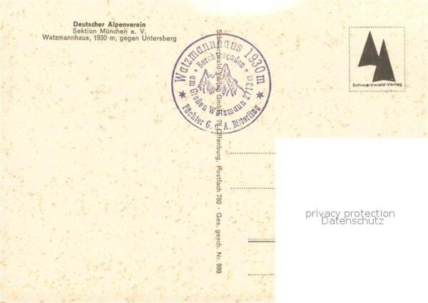 Berchtesgaden Watzmannhaus Berghaus gegen Untersberg – Bild 2