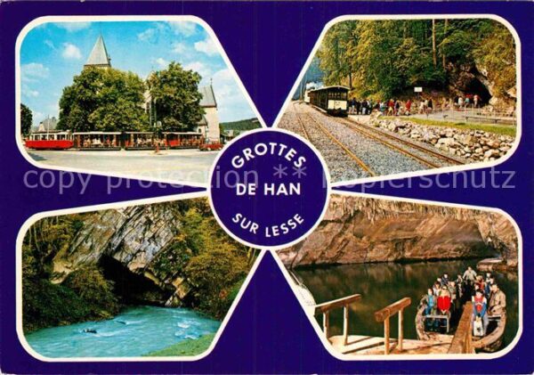 Han-sur-Lesse Grottes Grotte Eisenbahn Kirche