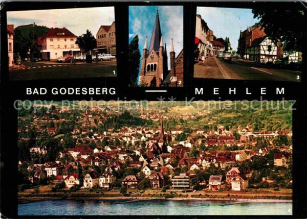 Mehlem Godesberg Marktplatz Drachenfels St Severin Kirch