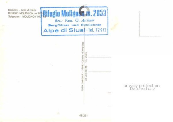 Alpe di Siusi Rifugio Molignon Berghaus Dolomiten – Bild 2