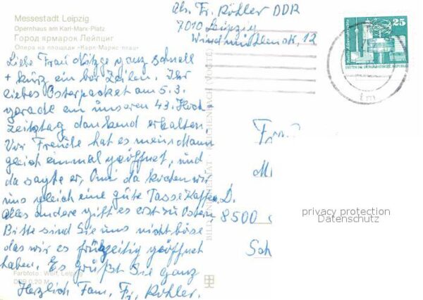 Leipzig Opernhaus mit Karl Marx Platz Messestad – Bild 2