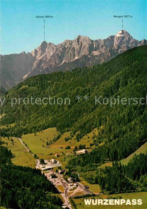 Wurzenpass Grenzübergang zwischen Österreich und J