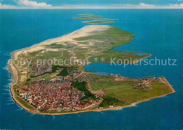 Norderney Nordseebad Nordseeinsel Luftbild aus 1800 m Flughö