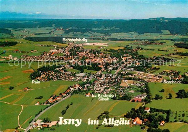 Isny Allgaeu Fliegeraufnahme
