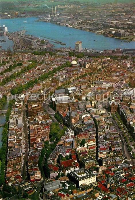 Amsterdam Niederlande Stadtzentrum Fliegeraufnahme