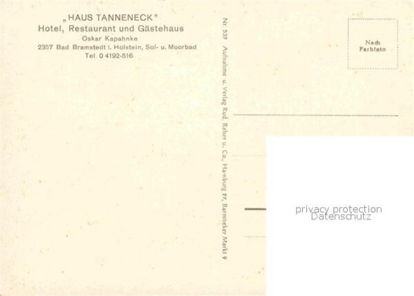 Bad Bramstedt Hotel Restaurant Haus Tanneneck Kurhaus – Bild 2