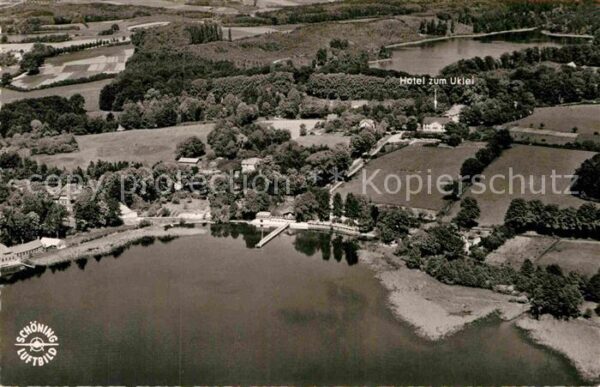 Eutin Fliegeraufnahme mit Kellersee und Hotel