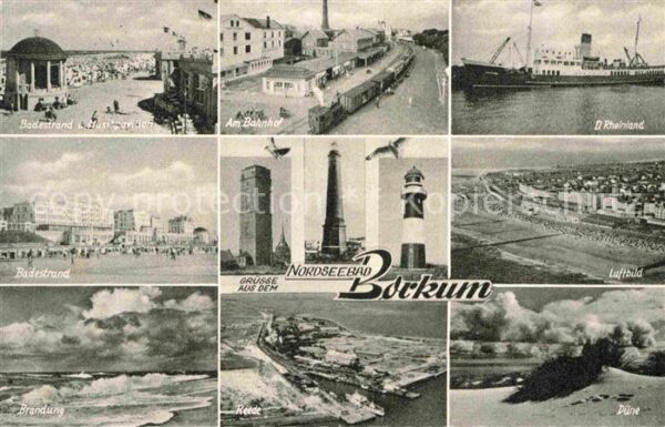 Borkum Musikpavillon Bahnhof Rheinland Badestr