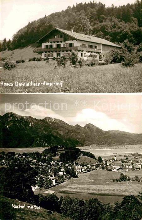 Kochel See mit Haus Demleitner Angerhof