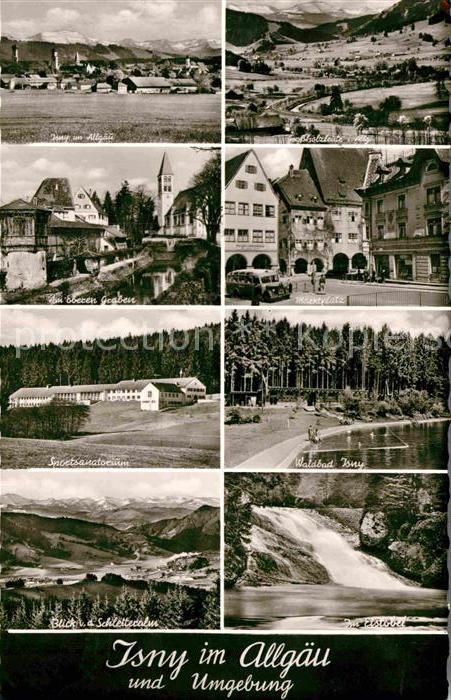 Isny Allgaeu Panorama Am Oberen Graben Marktplatz Sp