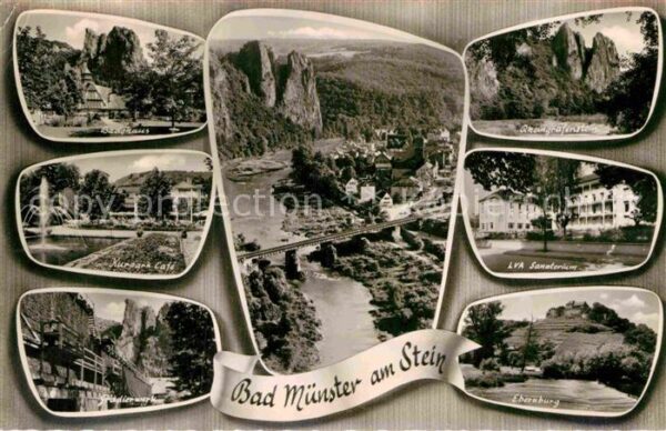 Bad Muenster Stein Ebernburg Badehaus Kurpark Cafe Gradierwerk Rhein