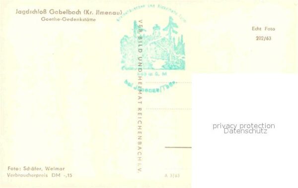 Ilmenau Thueringen Jagdschloss Gabelbach Goethe Gedenkstät – Bild 2