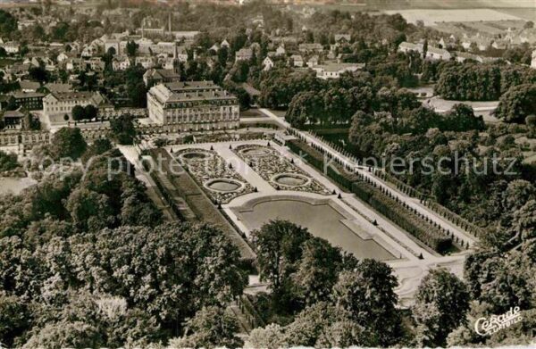 Bruehl Rheinland Schloss Augustusburg Fliegeraufnahme