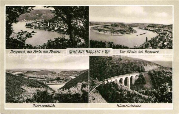 Boppard Rhein Rheinpartien Vierseenblick Hunsrückbahn