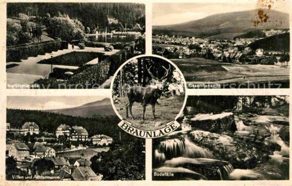 Braunlage Kurpromenade Gesamtansicht Villen und A