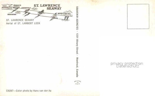 St Lawrence Seaway Aerial view of St Lambert Lock – Bild 2