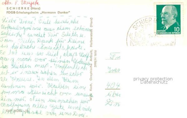 Schierke Harz FDGB Erholungsheim Hermann Dunker – Bild 2