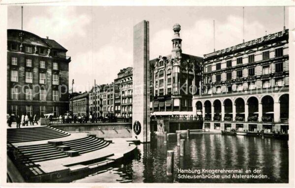 Hamburg Kriegerehrenmal Schleusenbrücke und Als