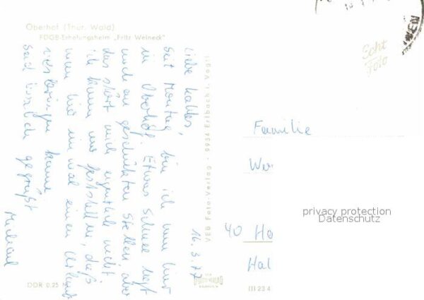 Oberhof Thueringen FDGB Erholungsheim Fritz Weineck – Bild 2