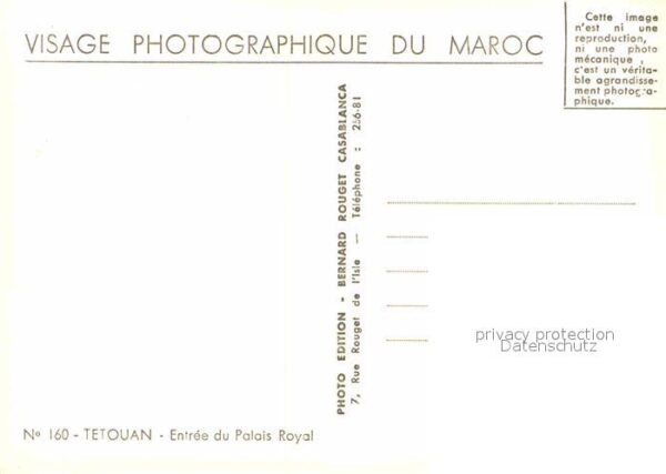 Tetouan Entree du Palais Royal – Bild 2