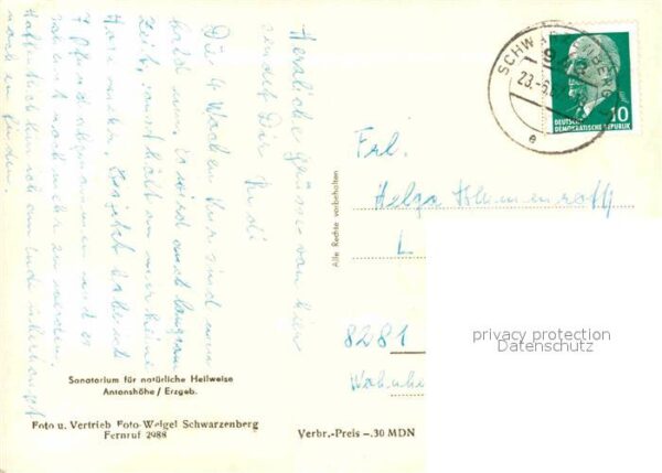 Antonshoehe Breitenbrunn Sanatorium – Bild 2