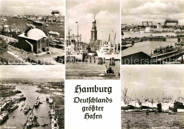 Hamburg St Pauli Landungsbrücken Segelschiffhaf