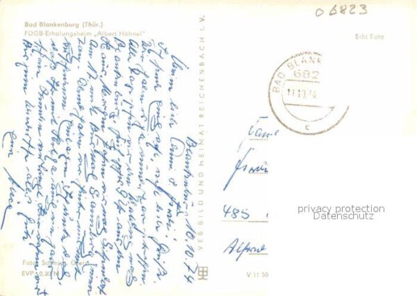 Bad Blankenburg FDGB Erholungsheim Albert Hähnel – Bild 2
