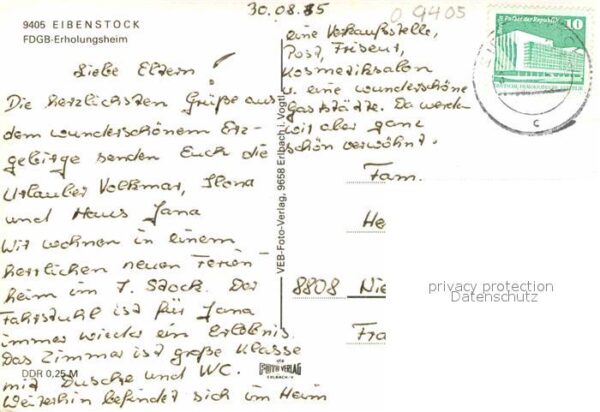Eibenstock FDGB Erholungsheim – Bild 2