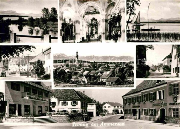 Inning Ammersee Teilansichten Kirche Inneres Panorama D