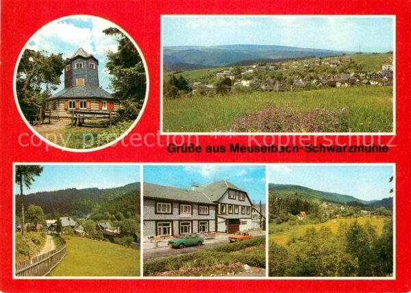 Meuselbach-Schwarzmuehle Aussichtsturm Panorama FDGB Erholungshe