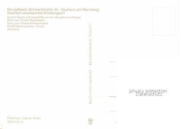 Meuselbach-Schwarzmuehle Aussichtsturm Panorama FDGB Erholungshe – Bild 2