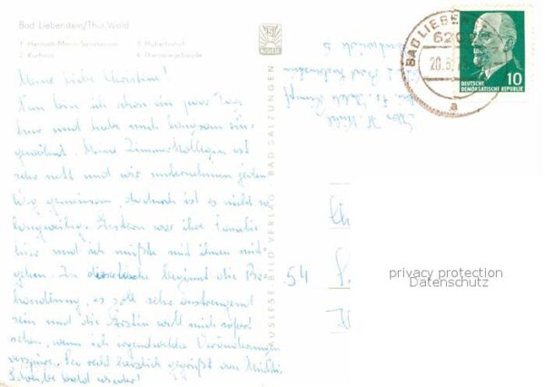 Bad Liebenstein Heinrich Mann Sanatorium Kurhaus Hubert – Bild 2