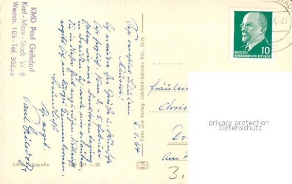 Karl-Marx-Stadt Schloßteich – Bild 2