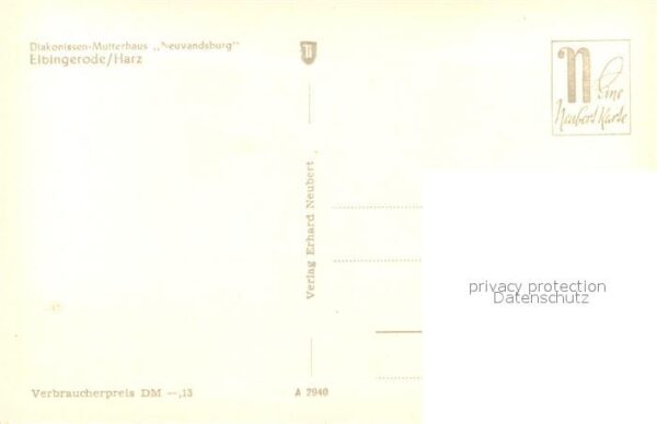 Elbingerode Harz Diakonissen-Mutterhaus Neuvandsburg – Bild 2