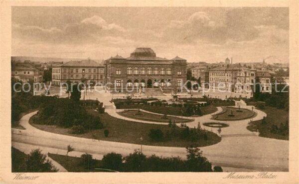 Weimar Thueringen Museums Platz