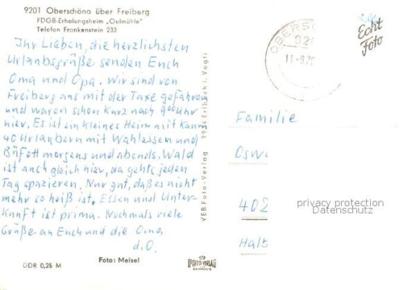 Oberschoena Mittelsachsen Erholungsheim Oelmühle – Bild 2