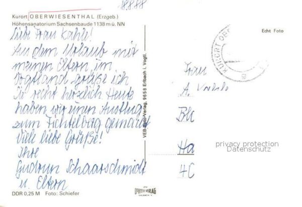 Oberwiesenthal Erzgebirge Sanatorium Sachsenbaude – Bild 2
