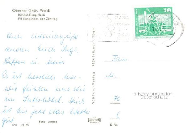 Oberhof Thueringen Richard-Eiling-Heim Erholungsheim der Z – Bild 2