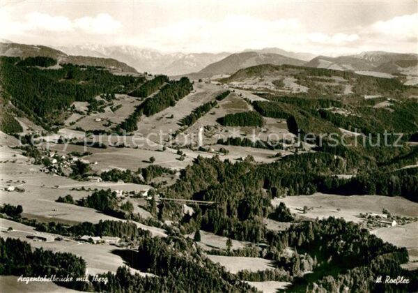 Lindenberg Allgaeu Fliegeraufnahme Argentobelbrücke mit Ib