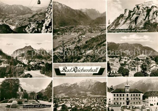 Bad Reichenhall Predigtstuhlbahn mit Berghotel Kurhaus