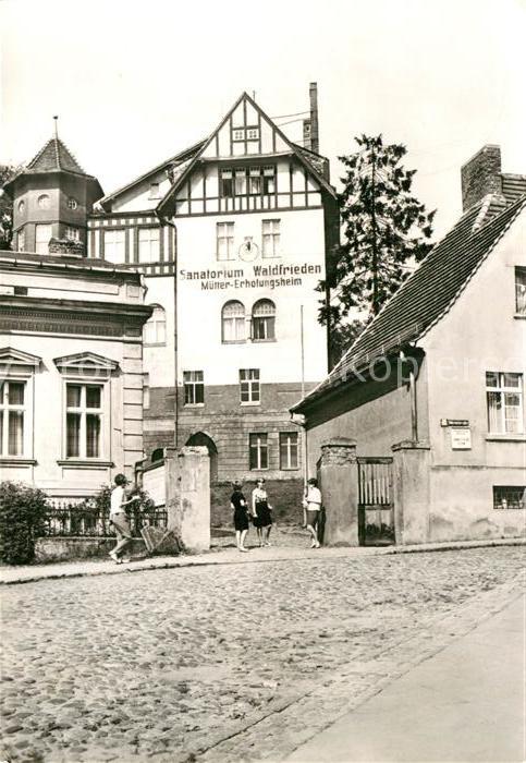 Buckow Maerkische Schweiz Sanatorium Waldfrieden Müttererholungsh