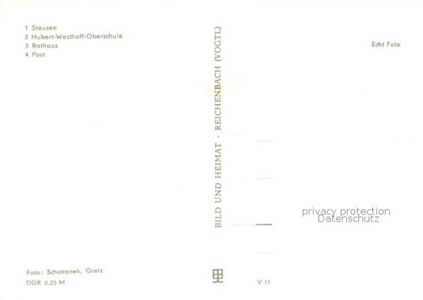 Zeulenroda-Triebes Stausee Hubert Westhoff Oberschule Post – Bild 2