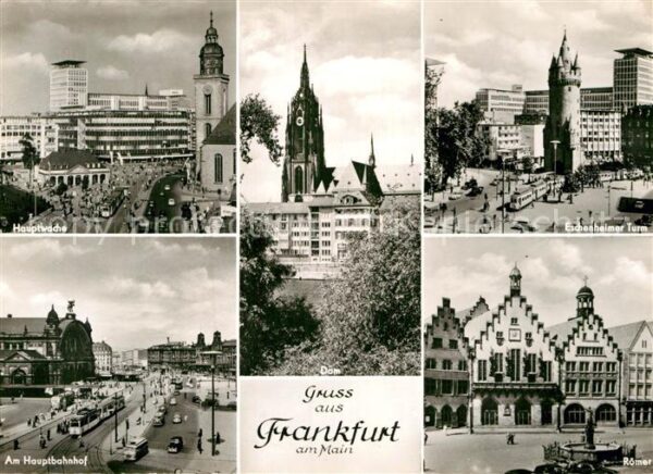 Frankfurt Main Hauptwache Eschenheimer Turm Dom Römer