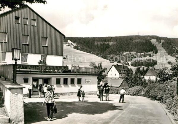 Oberwiesenthal Erzgebirge Restaurant Zum alten Brauhaus mit Ficht