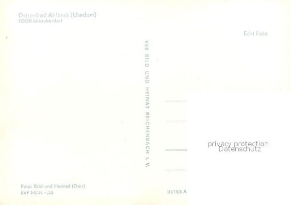 Ahlbeck Uecker-Randow FDGB Urlauberdorf Bungalows – Bild 2