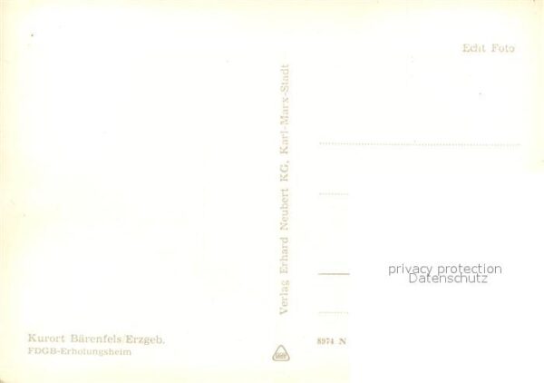 Baerenfels Erzgebirge FDGB Erholungsheim – Bild 2