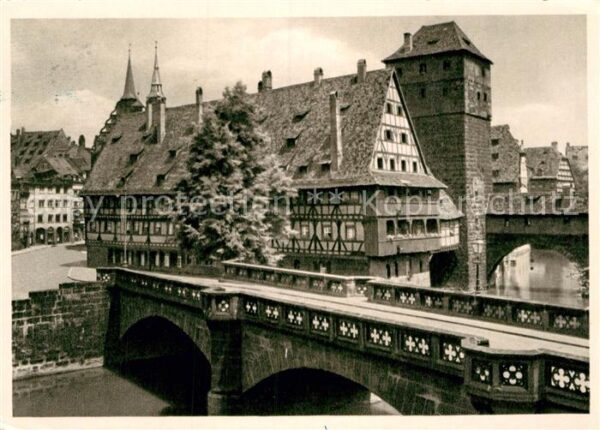 Nuernberg Maxbrücke Wasserturm